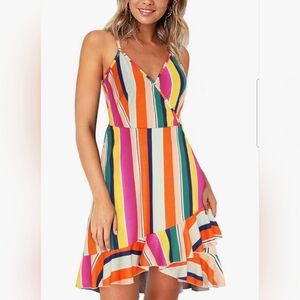 ✨️Like New✨️ Multicolor Striped Summer Dress